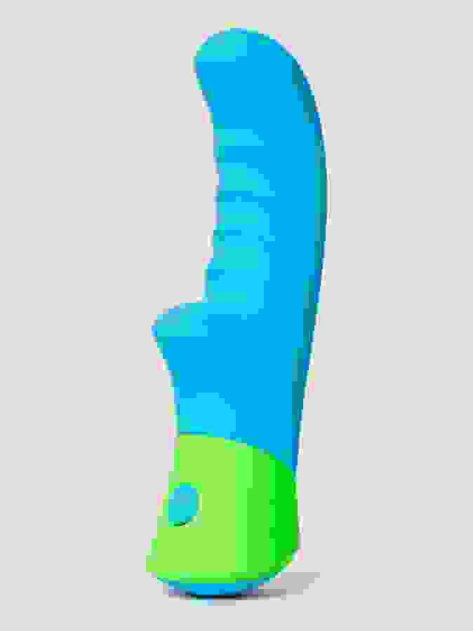Rave Ridged-G Blue Mini G-Spot Vibrator, Blue, hi-res